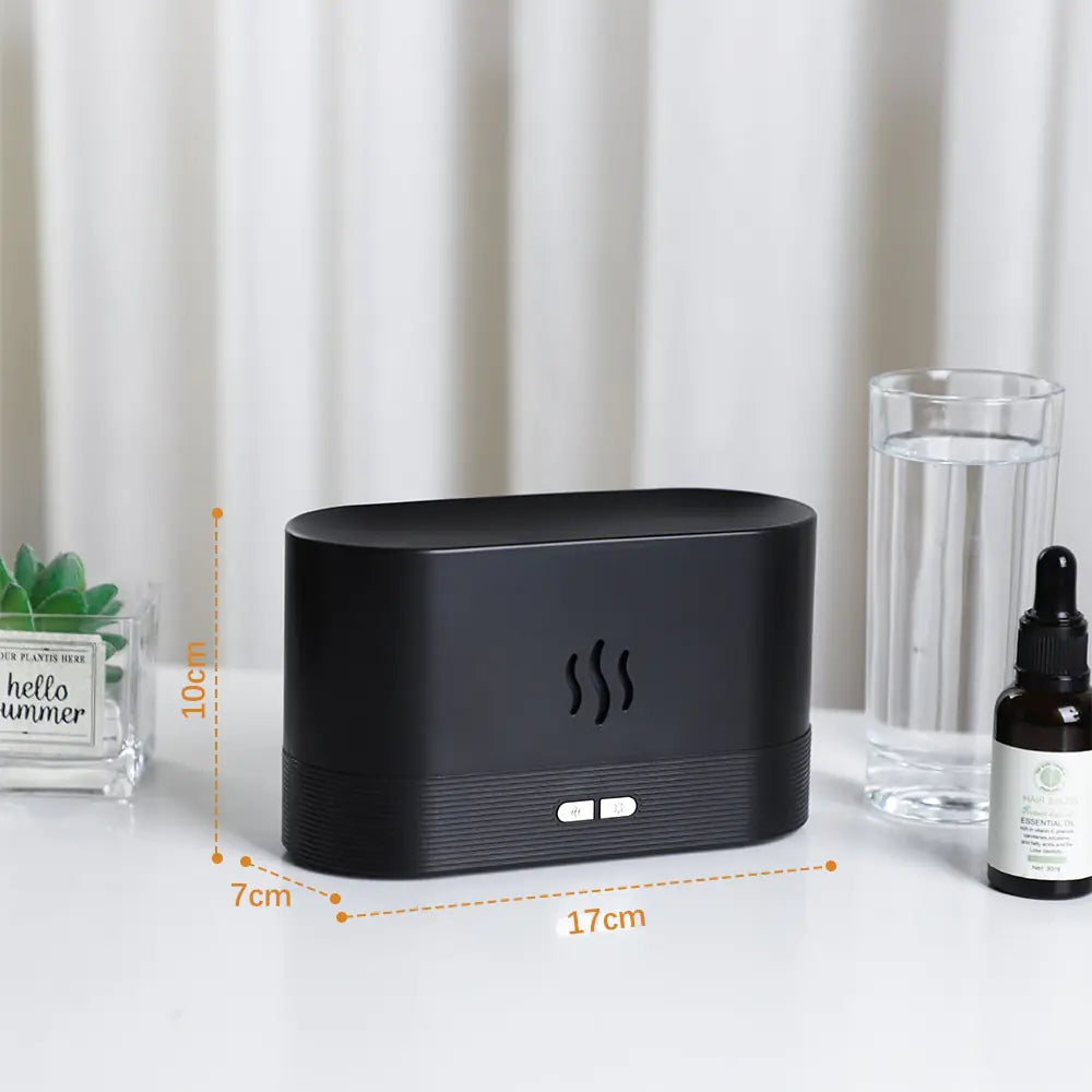 Flame Fire Humidifier Aromatherapy Diffuser Anti Spier