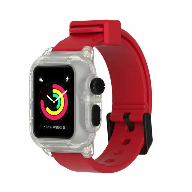 Waterproof Case And Strap Watch Anti Spier