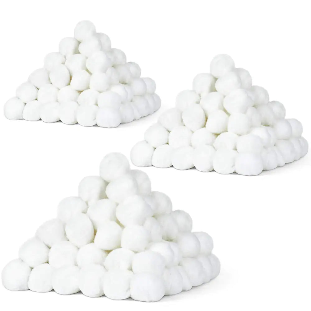 DecorRack 300 Small Cotton Balls for Make-Up, Nail Polish Removal, Pet Care, Applying Oil Lotion or Powder, Made from 100% Pure & Natural Cotton, Soft and Absorbent for Household Needs (300 Count) 300 Count Anti Spier