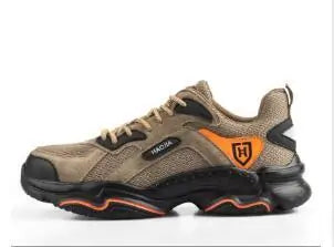 Men Steel Toe Outdoor Safety Work Shoes Anti Spier