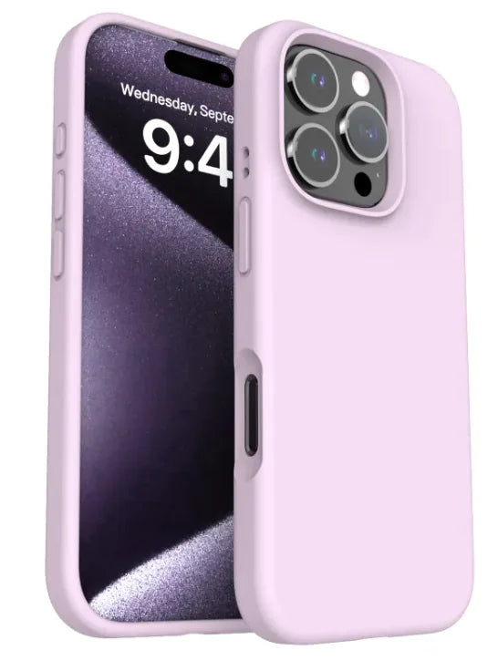 Solid Color Drop-resistant Phone Case Liquid Silicone Phone Case Anti Spier