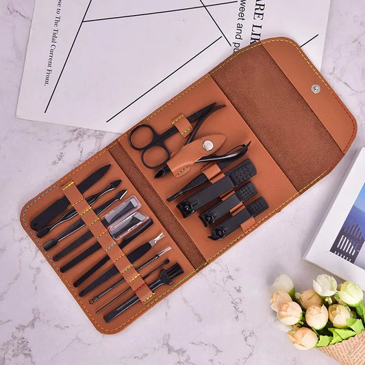 Nail Cutter Professional Stainless Kit Anti Spier