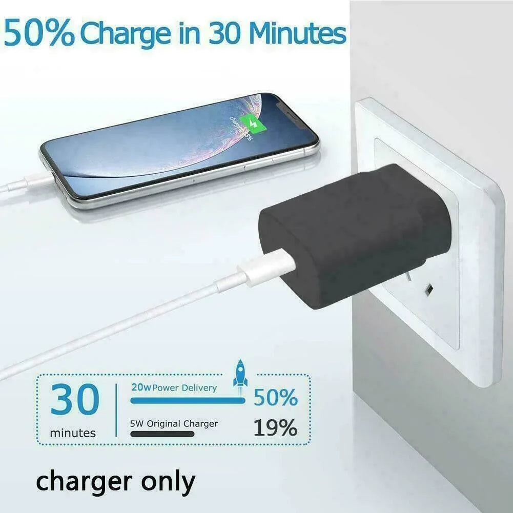 25w Super Fast Charger Type USB-C 10FT Cable For Samsung Galaxy S23 S22 S21 S20 Anti Spier