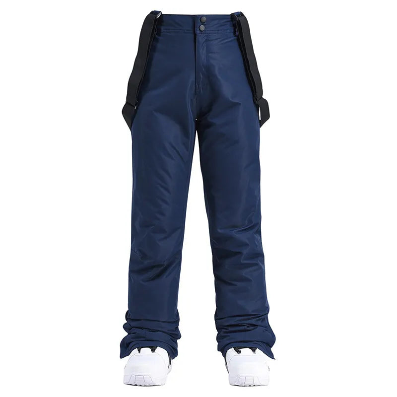 Windproof Waterproof Ski Pants with Detachable Elastic Waist Anti Spier