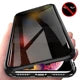 Magnetic Tempered Glass Privacy Metal Case iphone Anti Spier