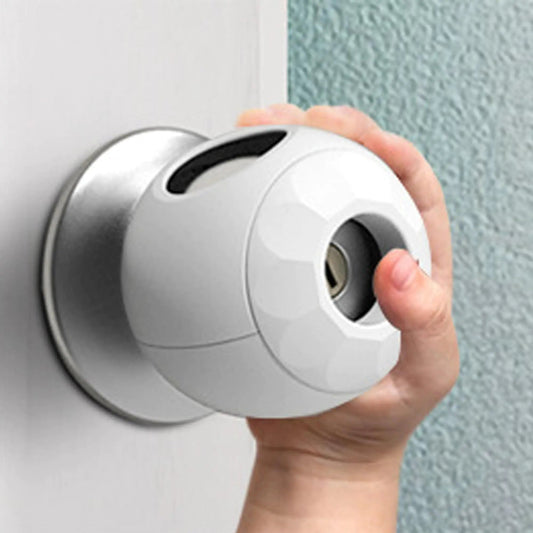 Childproof Door Knob Covers Babyproof Child Door Locks Door Handle Baby Proofing Door Safety for Kids (4 Pack) Anti Spier