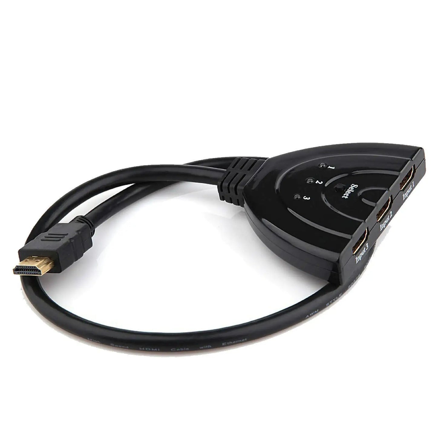 3 Port HDMI Splitter Cable 1080/4K Switch Switcher HUB Adapter for HDTV PS4 Xbox Anti Spier