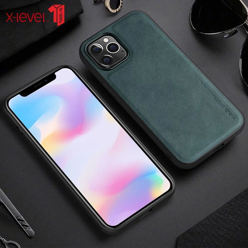 Leather iPhone Case Anti Spier