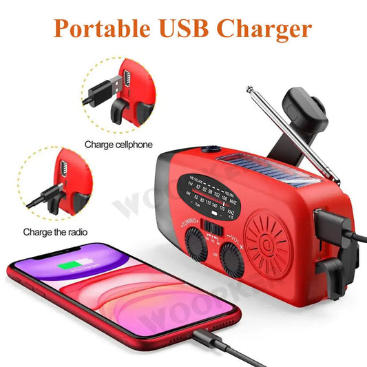 Versatile Emergency Radio with Powerful Flashlight Anti Spier