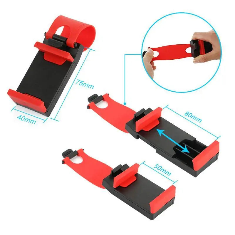 Steering Wheel Universal Smartphone Holder Anti Spier