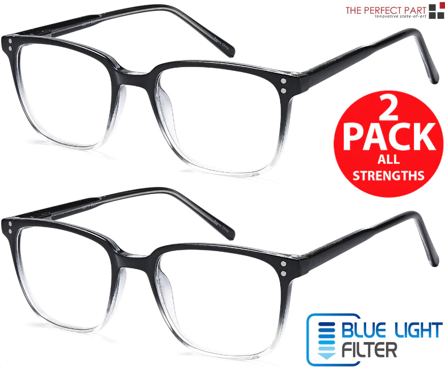 Lightweight, durable, and unisex 2-pack computer readers for clear, strain-free vision.