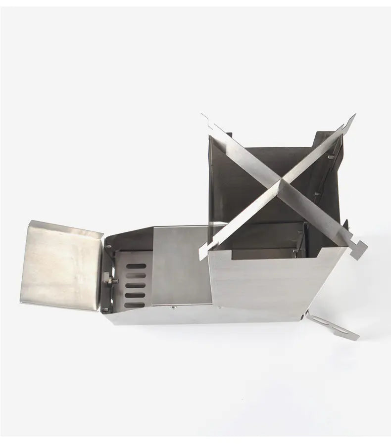 Stainless Steel Folding BBQ Grill for Camping and Firewood Anti Spier