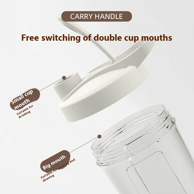 400ML Electric Protein Shaker Bottle Anti Spier