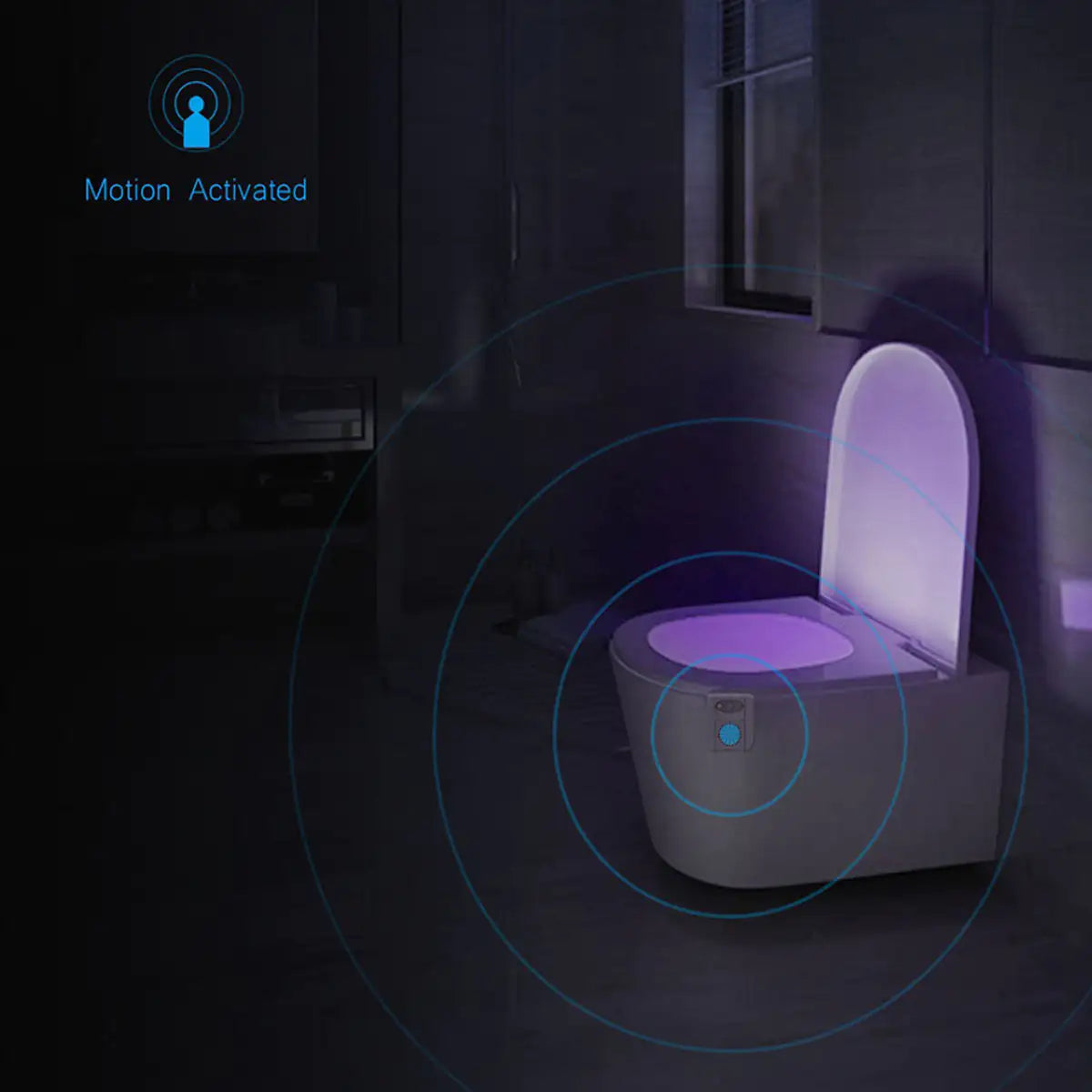 CLEAN BOWL UV Sanitizing Light For Germ Free Toilets With LED Motion Light Anti Spier
