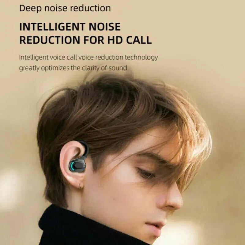 New Bluetooth 5.1 Headset Wireless Earbuds Earphones Stereo Headphones Ear Hook Anti Spier