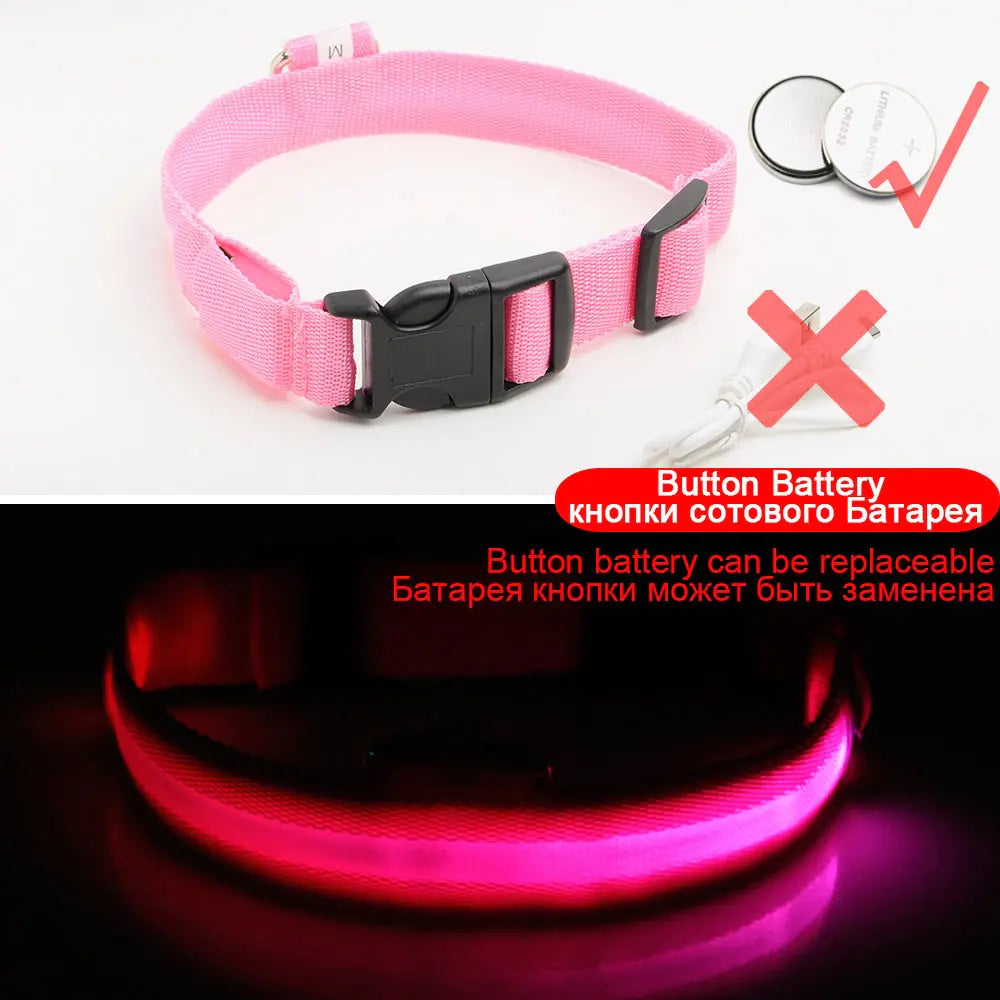 Led Dog Collar Anti-Lost Collar Anti Spier