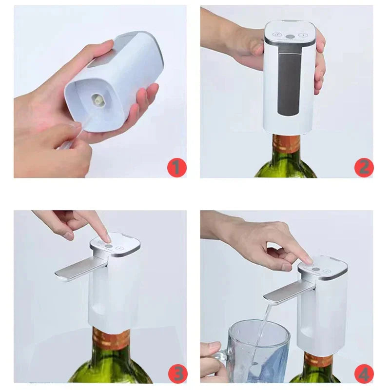 Fingerprint Child Lock Touch Screen Digital Display Folding Electric Pumping Water Device Anti Spier