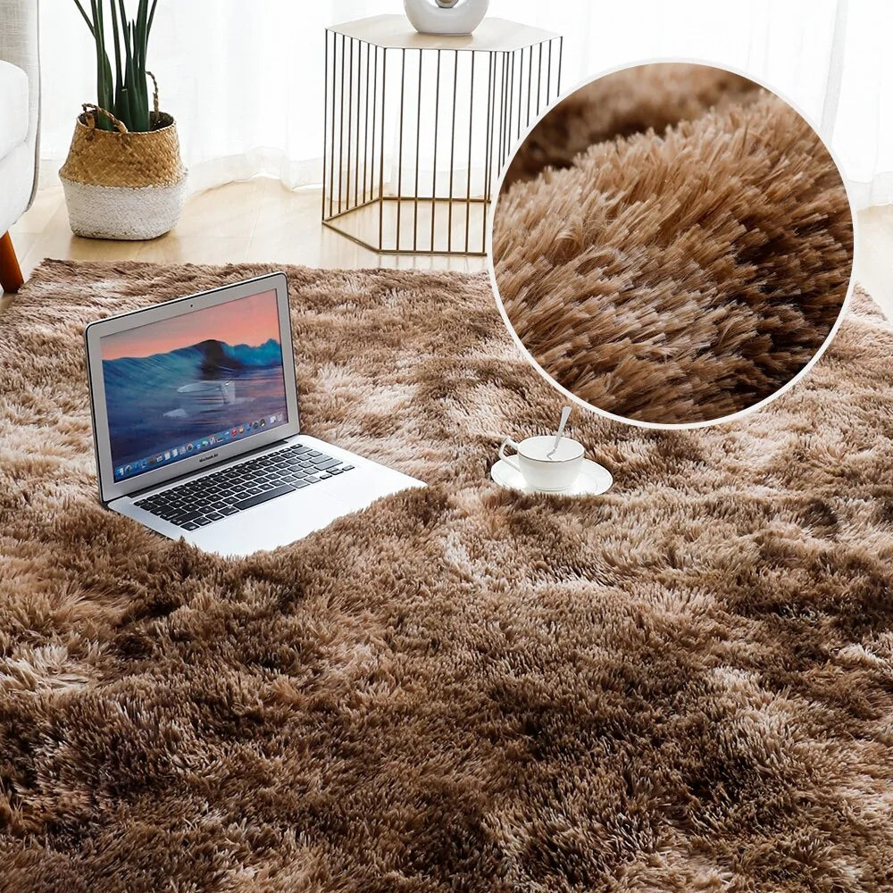 Fluffy Floor Carpets Anti Spier