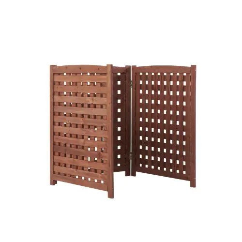 Cedar Privacy Fence 3 Panels Hidden Air Conditioning And Garbage Fence Anti Spier
