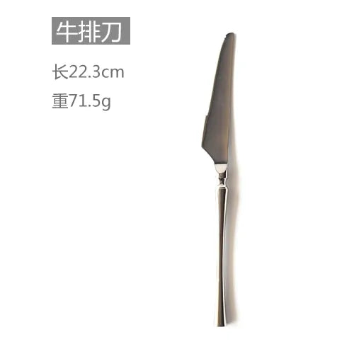 Luxury Stainless Steel Cutlery Set Anti Spier