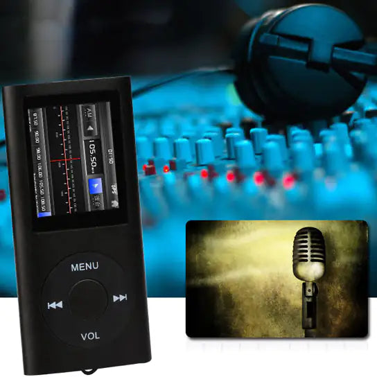 Portable Mp3 Music Player and FM Radio And More Anti Spier