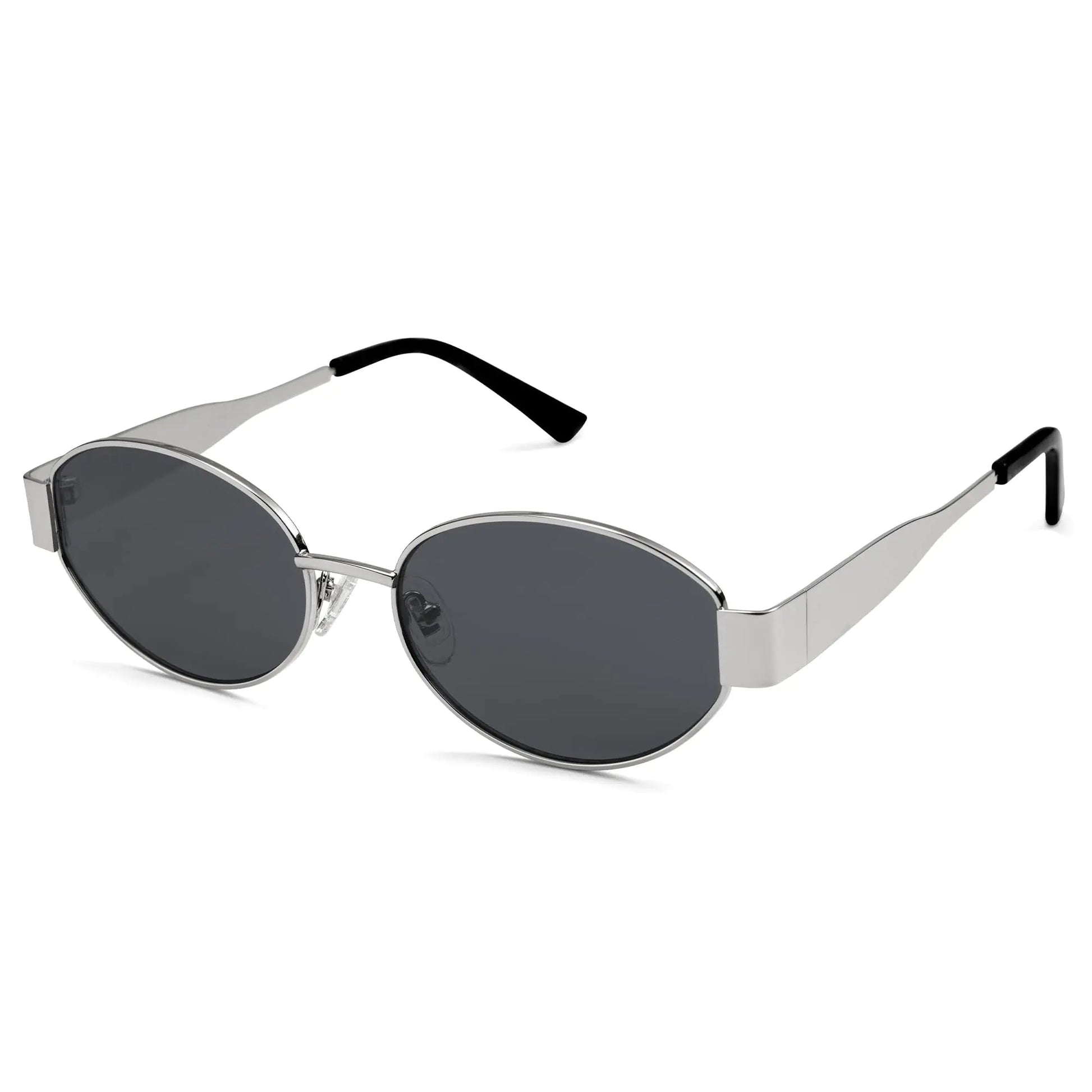 SOJOS Retro Oval Sunglasses for Women Men Trendy Sun Glasses Classic Shades UV400 Protection SJ1217 Gold/Grey Anti Spier