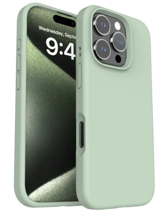 Solid Color Drop-resistant Phone Case Liquid Silicone Phone Case Anti Spier