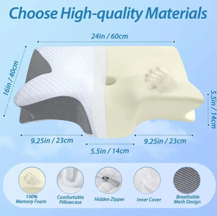 Memory Pillow Sleep Cervical Support Anti Spier