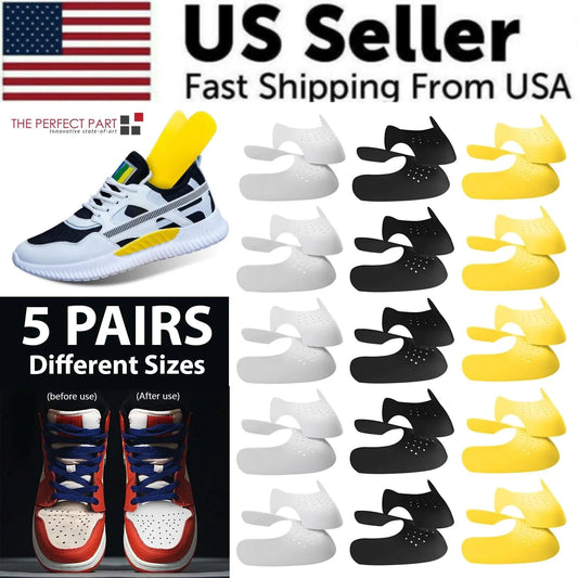 5 Pairs Shoe Protector Anti Crease Force Fields Cover Toe Cap Creasing Decreaser Anti Spier