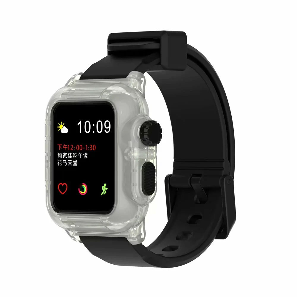Waterproof Box Case Strap For Apple Watch Anti Spier