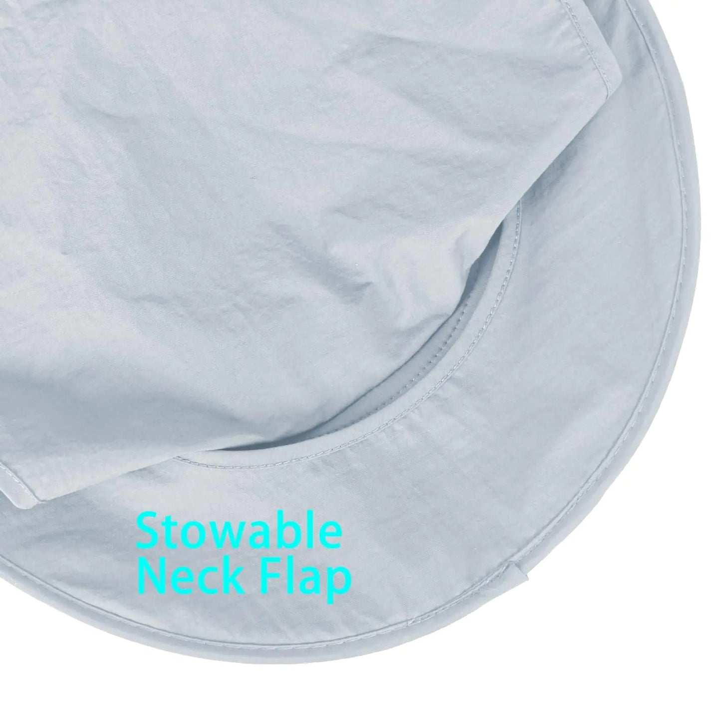 Sun Hats for Men Women Fishing Hat UPF 50+ Breathable Wide Brim Bucket Hats Summer UV Protection Safari Hat with Neck Flap Black/Light Grey 2 Anti Spier