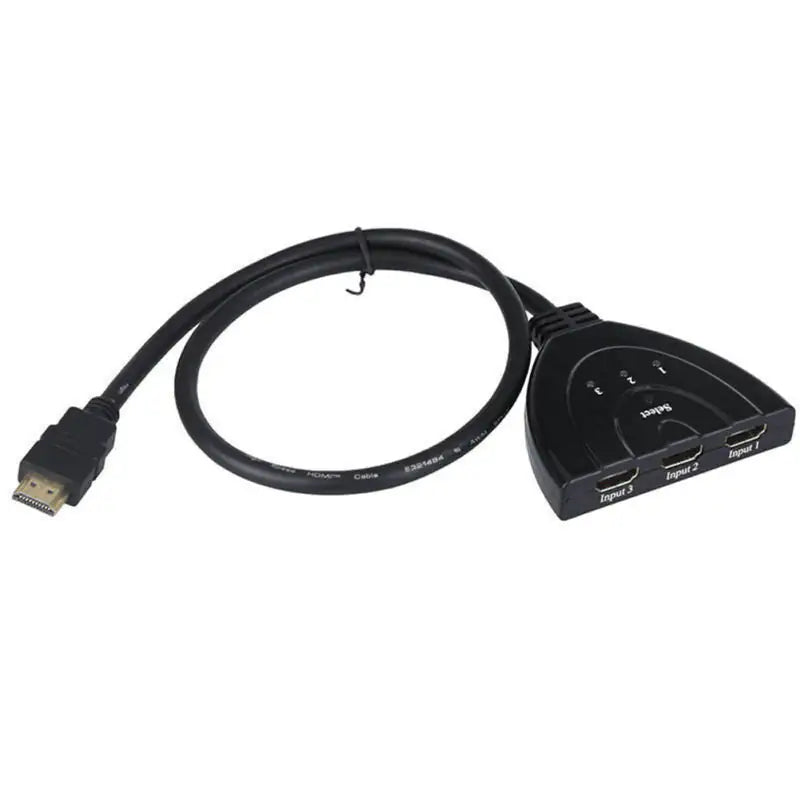 3 Port HDMI Splitter Cable 1080/4K Switch Switcher HUB Adapter for HDTV PS4 Xbox Anti Spier