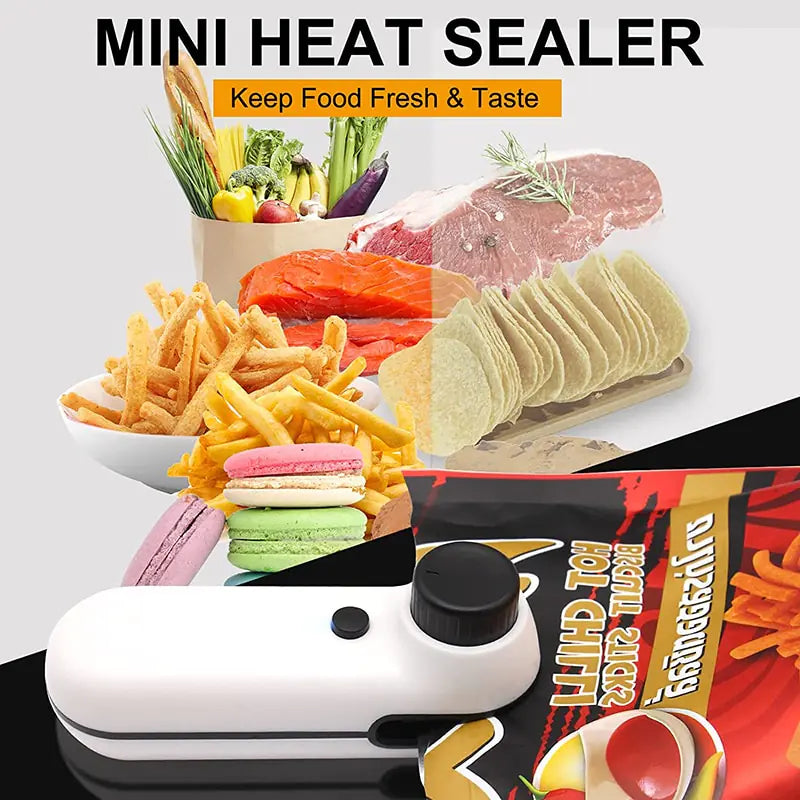 USB Mini Bag Sealer Cutter Anti Spier
