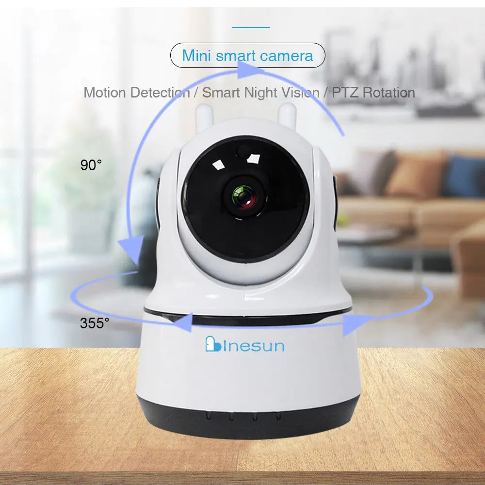 Wireless Security Camera 1080P Night Vision, Motion Detection, Activity Alert, Deterrent Alarm Anti Spier