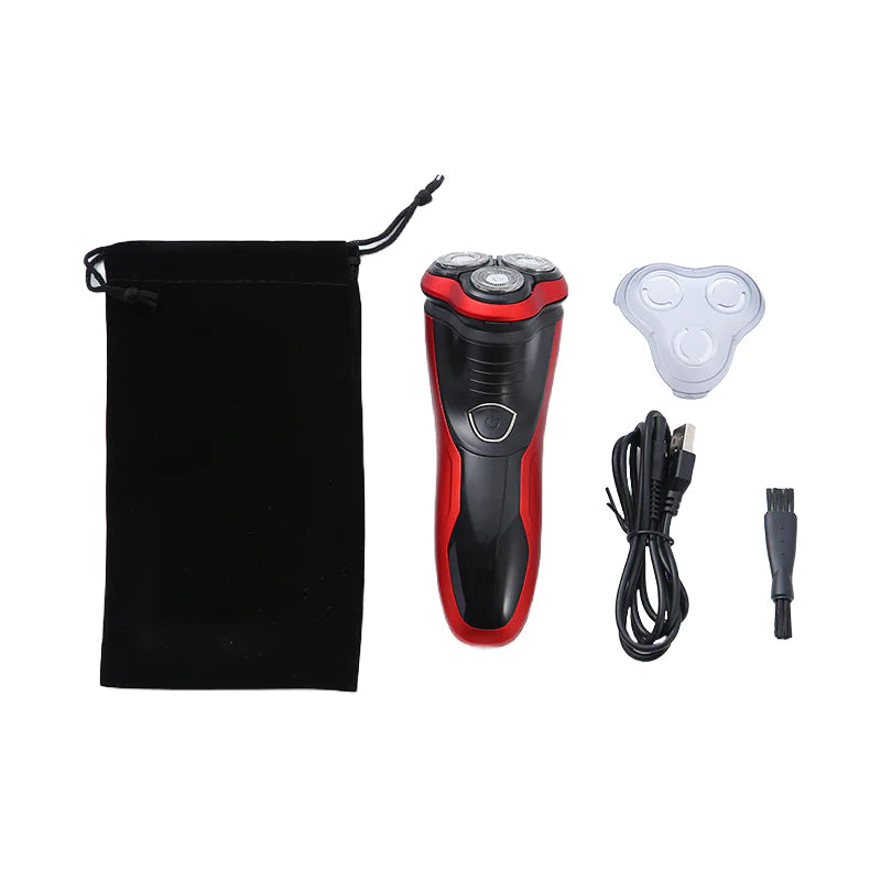 Men's Razor Rotary Waterproof Electric Shaver Pop-Up Trimmer Wet Dry Cordless Anti Spier