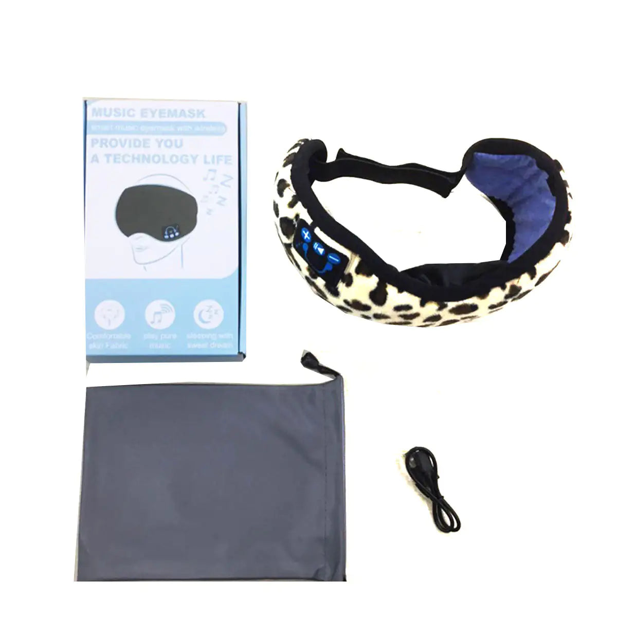 EZ Sleep Eye Blind Fold with Bluetooth Music Anti Spier