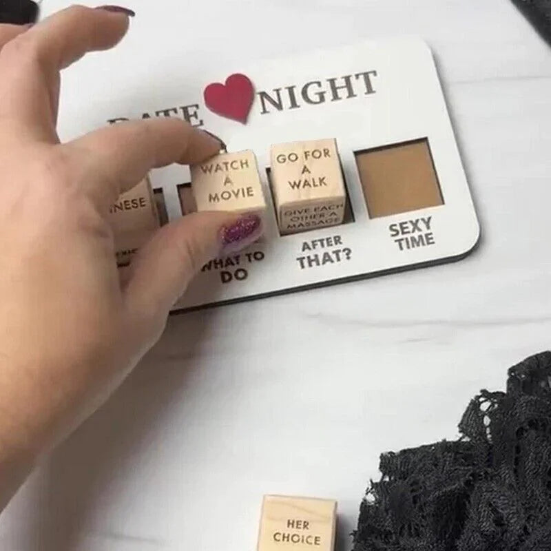 Date Night Dice After Dark Edition Date Night Wooden Dice Game For Couples Fun Anti Spier