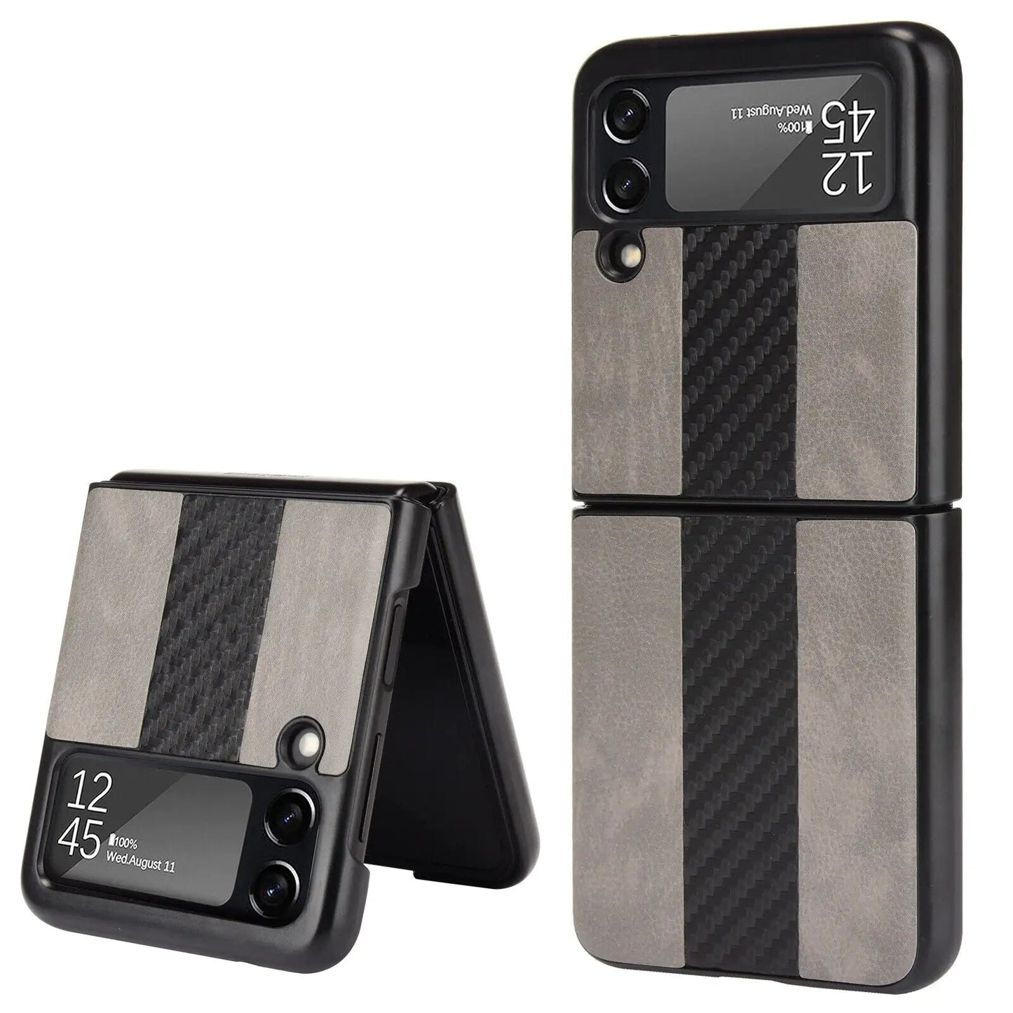 For Samsung Galaxy Z Flip 3 5G Slim Folding Leather Shockproof Phone Case Cover Anti Spier