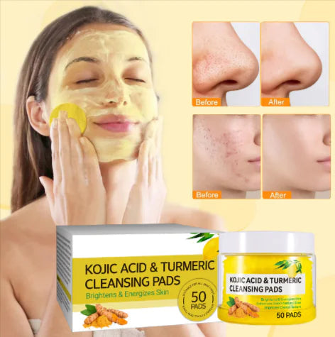 Turmeric Kojic Acid Cotton Cloth for Gentle Skin Care Anti Spier