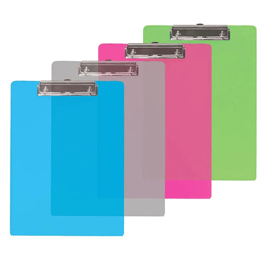 Standard Size Plastic Clipboard w/ Low Profile Clip Anti Spier