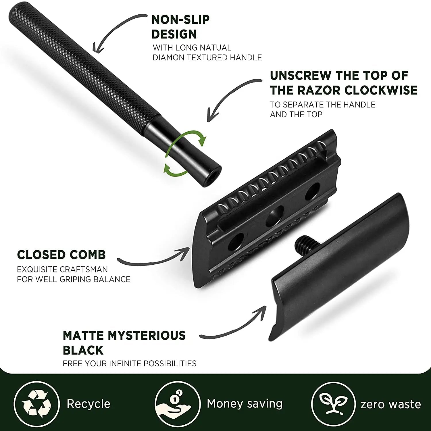 Double Edge Safety Razor For Men Anti Spier