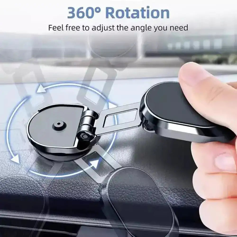 Sleek & Sturdy Design! Minimalist holder fits any car interior with powerful magnetic stability.
