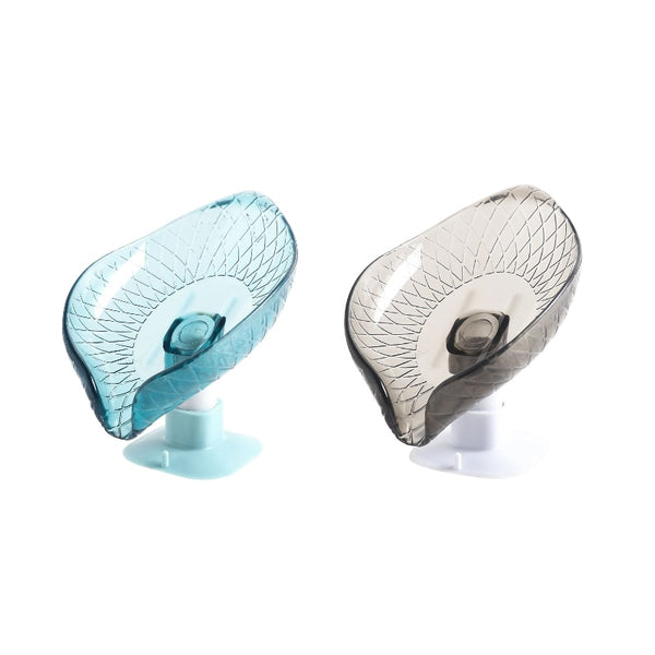 2PCS Suction Cup Soap dish For bathroom Shower Portable Leaf Soap Holder Plastic Sponge Tray For Kitchen Bathroom accessories - Wins Wow