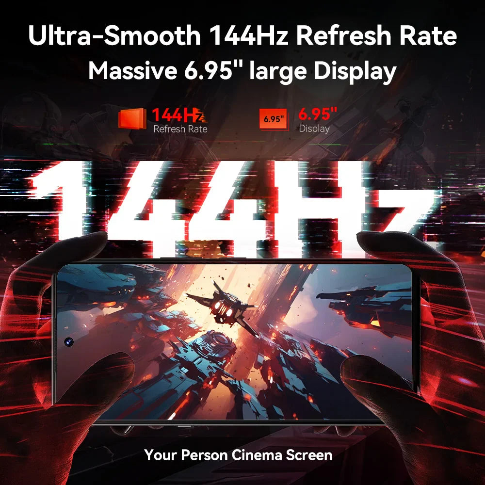 [World Premiere] CUBOT MAX 5, Android Smartphone 5G, Dimensity 8200, 6.95" 144Hz Large Screen, 24+256GB,Gaming Phone,Add to Cart Anti Spier