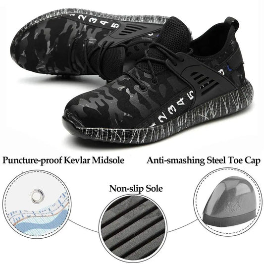 Men's Work Safety Shoes Anti Spier