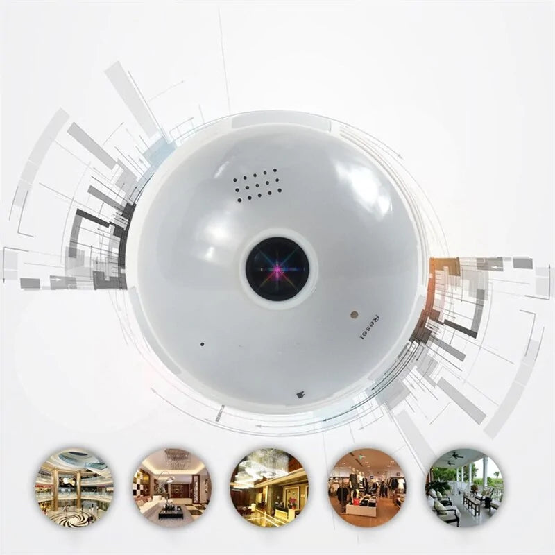 Panoramic Light Bulb Camera Anti Spier