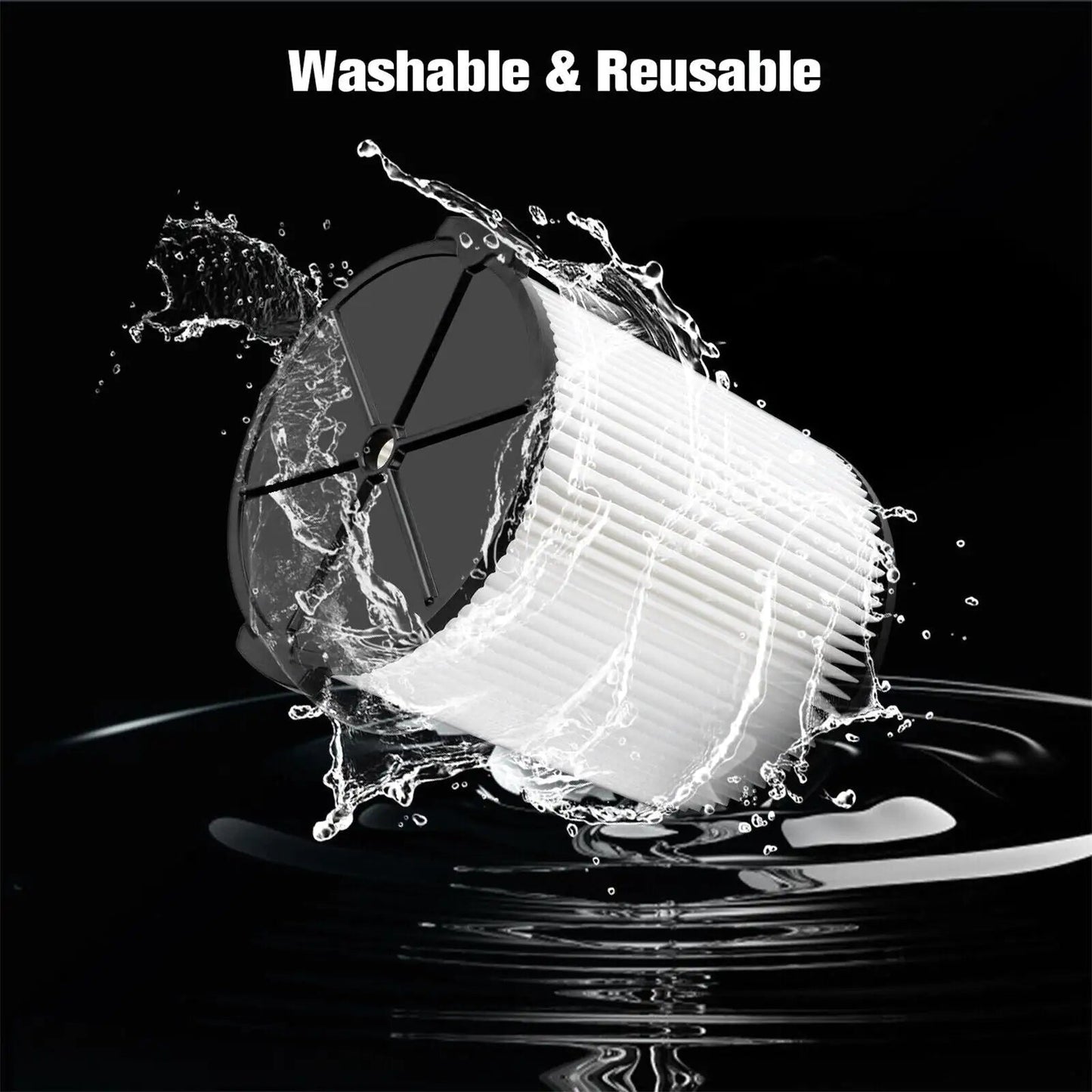 VF4000 Replacement RIDGID Wet/Dry Washable Vacuum Garage Shop Vac Pleated Filter Anti Spier