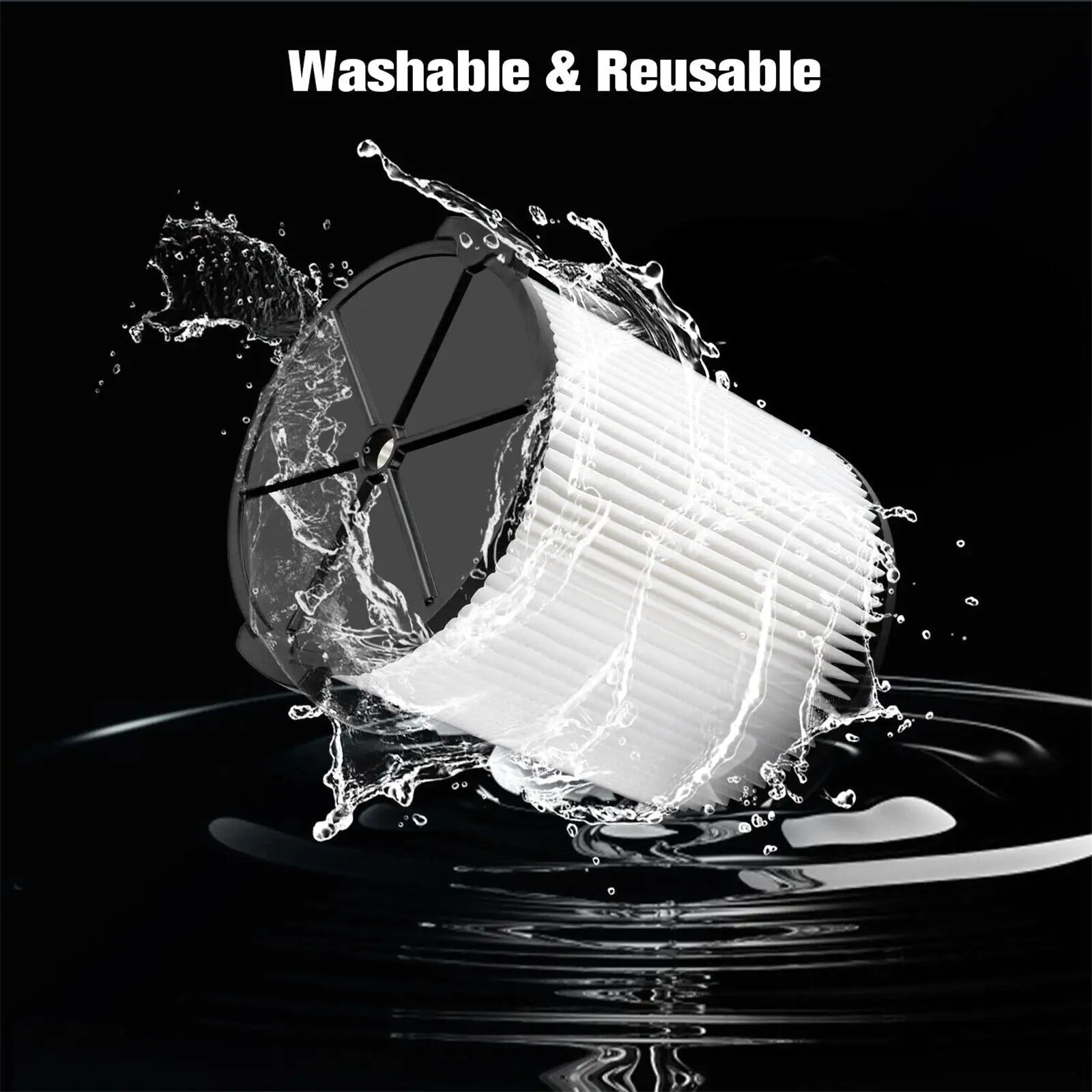 VF4000 Replacement RIDGID Wet/Dry Washable Vacuum Garage Shop Vac Pleated Filter Anti Spier