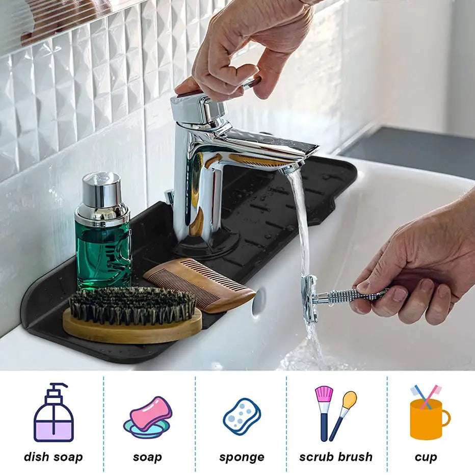 Kitchen Sink Splash Guard Drain Pad Anti Spier
