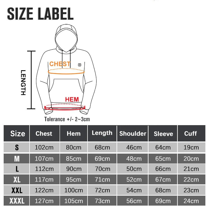 Heated USB Jacket Anti Spier